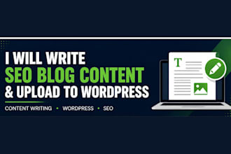 write and upload blog content to your wordpress site