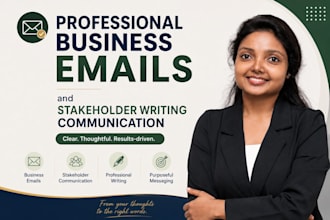 write professional business emails and stakeholder communication