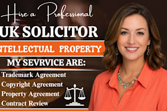 be your uk solicitor intellectual property, IP agreement, trademark, copyright