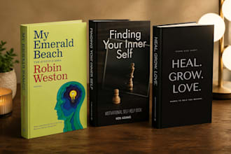 design modern nonfiction book cover, self help and motivational book cover