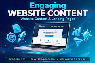 write engaging website content and landing pages