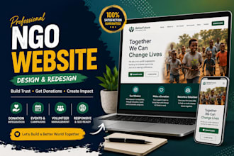 design nonprofit website charity website donation website ngo website church