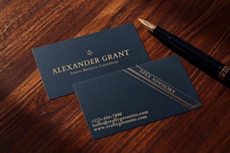 design a premium business card that stands out