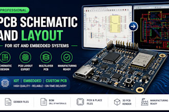 design pcb schematic and layout for iot and embedded systems pcb design