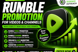 promote rumble videos and channel with organic marketing