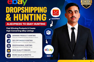 do winning product hunting and product listing for ebay