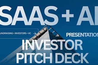 design saas ai startup pitch deck for investors and fundraising