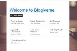 build a full django blog platform called blogiverse
