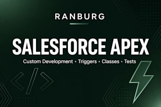 develop custom salesforce apex classes, triggers, and test coverage