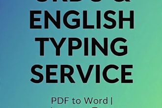 urdu and english typing