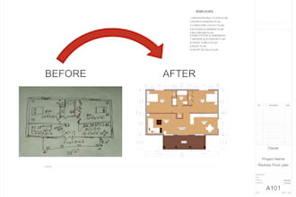 convert pdf,sketch or image to autocad and revit