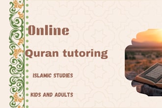 teach quran with tajweed and qaida for kids and adults