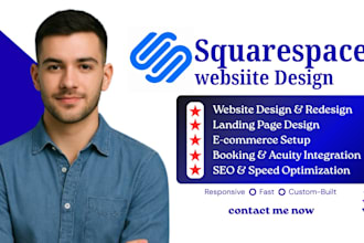 create stunning squarespace website design redsign update a responsive website