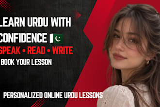 teach you urdu online for speaking reading and writing