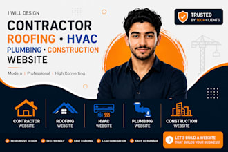 design, roofing, contractor, plumbing, construction website