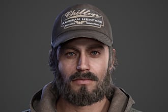 3d game character realistic character 3d metahuman character using blender, ue5