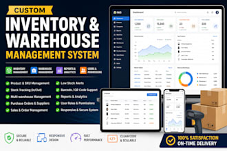 build a custom inventory warehouse, stock management system