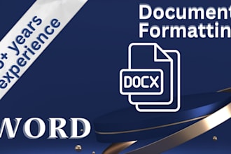 professionally format and design microsoft word documents