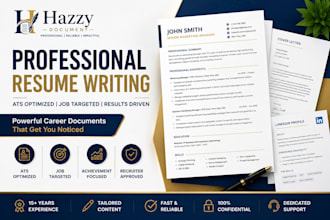 create an executive resume CV and linkedin profile