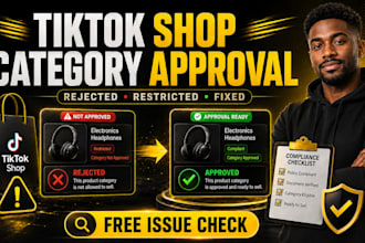 fix tiktok shop category approval, rejected products and restricted categories