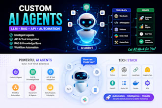 build an ai agent with llm, tools, apis and automation