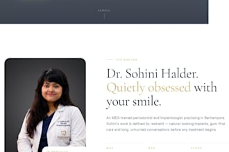 design a professional dental clinic website
