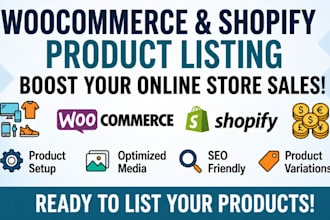 do woocommerce product listing and shopify product listing