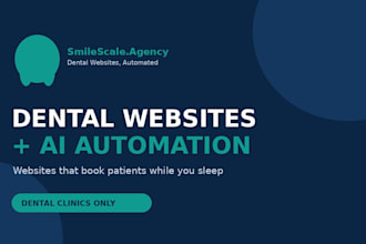 design a dental website with ai receptionist and booking