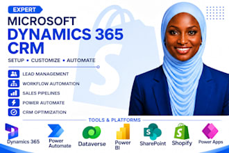set up dynamics 365 CRM business central power automate shopify