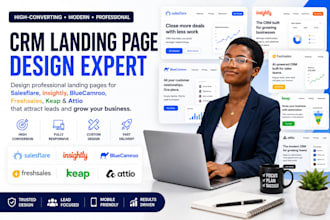 design salesflare insightly bluecamroo freshsales keap attio CRM landing page