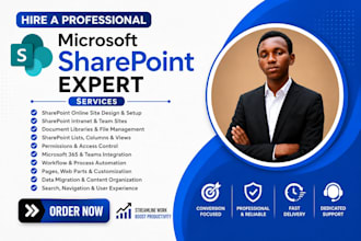 build microsoft sharepoint site, intranet, document management system