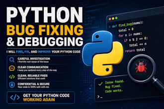 debug, fix, and improve your python code