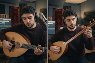 record middle eastern instruments saz oud fretless