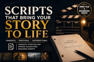 write short film and documentary scripts