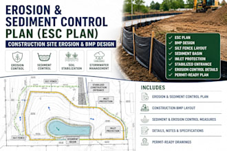 do erosion and sediment control, esc plan, construction site erosion, bmp design