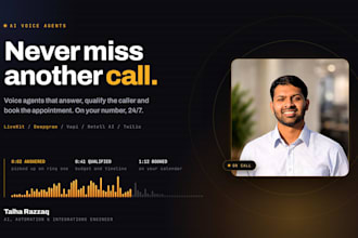 build ai voice agent, ai receptionist with vapi, retell and livekit
