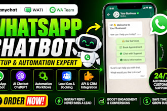setup whatsapp chatbot manychat waiteam chatbot facebook manychat automation