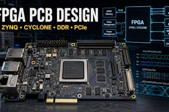 design ultrascale fpga pcb lvds ddr xilinx artix 7 zynq intel cyclone hardware
