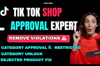fix tiktok shop category approval and unlock restricted categories