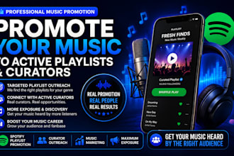 do organic soundcloud music promotion to active playlist placement and curators