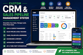 build a custom CRM and sales pipeline management system