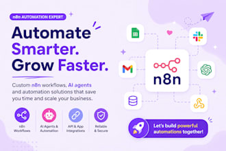 build n8n automation, workflows, ai agents and ai automation