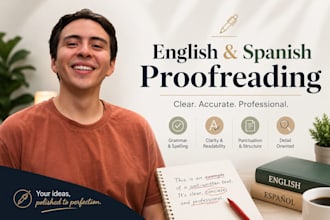proofread your content in spanish and english