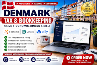 do denmark tax and bookkeeping using economic, dinero, billy