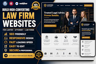build wordpress law firm website for lawyers and attorneys