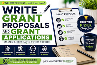 write grant proposals and grant applications