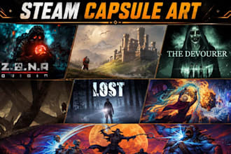 design steam capsule art steam header capsule artwork and game banner