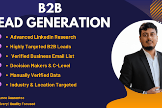 do b2b lead generation, linkedin research and prospect email list