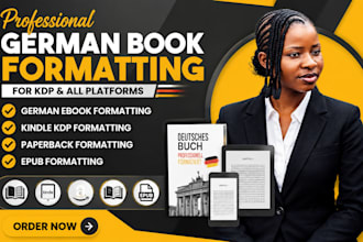 do german book formatting german kndle KDP paperback and epub formatting