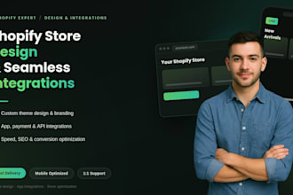 setup shopify store, design shopify website and customize shopify theme